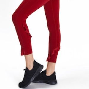 Brand New Womens Urban Savage Red Ruffle legging
